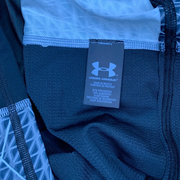BNWT Men’s Under Armour black/grey/patterned compression Heatgear™️ long sleeve. - Picture 5 of 5